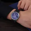 Zegarek top chronos men kwarcowy zegarek moda biznesowa swobodny sport męski zegar wojskowy religia męska
