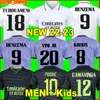 カスタムベンゼマサッカージャージ22 23フットボールシャツvini Jr Camavinga 120th Y-3 Alaba Hazard Asensio Modric Marcelo Real Madrids Final 2022 2 2