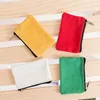 Colorful Pure Cotton Canvas Zipper Bag Cotton Canvas Coin Purse Cotton Cosmetic Bags Makeup Bags Key Storage Bag LX3312