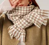 2023 Высококачественный новый клетчатый шарф Женский зимний имитация кашемиро