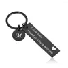 Keychains Drive Keychain seguro A-Z 26 Iniciais Lettering Men Women Boyfriend Chain Chain Birthday Birthday Birthda