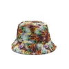 2023 Summer Bucket Hat Tie Dye Basin Hats reversible Fisherman Caps Women Men Beach Sunhat Outdoor Travel Sun Shade Cap