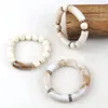 Strand RH Fashion kralen Bracelet Big Elbow 12mm Stone 3pc stapel armbanden ingesteld voor dames sieradencadeau