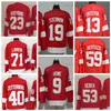 Niestandardowe 2022 Reverse Retro 71 Dylan Larkin Hockey Jerseys Lucas Raymond Moritz Seider Henrik Zetterberg Gordie Howe Steve Yzerman Pavel Datsy