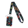 10 Pcs / Lot Fashion Accessories Nursing Design Neck Strap Polyester Lanyard Medical Print Vertical Plastic Card Holder For Office Worker Accessories