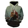 Men's Hoodies The Last Of Us 2 Game 3D Print Hoodie Harajuku Men Sweatshirt Winter Fashion Guitar Pullover Hip Hop Clothing Cosplay
