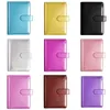 Anteckningar iögonfallande A5 Loose-Leaf Notebook Cover 6 Round Ring Binder Notepad med kortinnehavare för College Students Girl Gift 230309