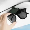Nouvelle lunettes de soleil en cuir automobile Organisateur de SUV Organisateur Créative Portable Box Clip Sunshade Clif
