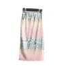 Skirts High Waist Long Sequined Women Sequin Skirt Mid Length