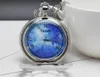 Pocket Watches Silver Sunflower Hollow Out Roman Number Star Face Men And Woman Quartz Pendant Good Quality Necklace Gift