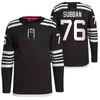 Maglie da hockey personalizzate Jack Hughes Alternate Authentic Pro Black N Devils Nico Hischier P K Subban Ice Hockey Jersey