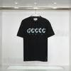 designerskie koszulki koszulki męskie koszule letnia koszulka luksusowy czarny biały kolor prosty druk literowy