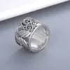 95% OFF 2023 Nouveaux bijoux de mode de haute qualité de luxe pour double argent thaïlandais sculpté en trois dimensions motif de plumes d'aile d'ange pour hommes et femmes même bague de couple