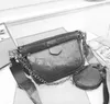 Bolsa feminina bolsa feminina caixa original código de data bolsa clutch ombro mensageiro corpo cruzado número de série três em um bolsa flor em relevo