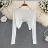 Women's Blouses Sweater Knitted Cardigan Women 2023 White Short Style With Sunscreen Shawl Early Spring Coat Ice Silk Top