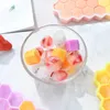 Ice Cream Tools 37Grids Honeycomb Silicone Ice Cube Maker Popsicle Mould Ice Cube TrayIce Mould Kitchen Whiskey Cocktail Accessory Z0308