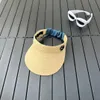 Nueva visera de diseñador parasol de alta calidad esencial de verano cuatro colores disponibles protección solar de verano esencial fashionbelt006