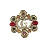 Design Luxusschmuck Familie helle Farbe Diamant mittelalterliche Brosche Vintage französisches Temperament Palaststil Accessoires ins Blogger