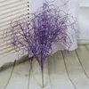 Decorative Flowers & Wreaths 12cm Artificial Plastic Branch Glitter Flower Fake Foliage Plant Tree Simulation Gilded Grass Bouquet Home Orna