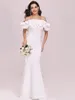 Wedding Dress Hi Shy Bridal Dresses Mermaid Cute Wholesale Ruffled Off Shoulder Long Fishtail 2023 Bridesmaid Vestido De Novia