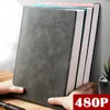 Not Defteri Süper Kalın Boş Kitap 80GSM 240SHEETS DERİ SKETCHBOOK A4 Dergi Defteri Günlük İş Ofisi İş Not Defarı Kırtasiye Hediyesi 230309