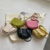 NXY Saddle Chain Shoulder Side Bags for Women 2023 Spring Green Trend Leather Mini Crossbody Bag Female Chain Handbags