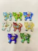 Vintage émail filigrane chat pendentifs à breloques pour la fabrication de bijoux breloques cloisonné Animal mignon artisanat traditionnel accessoires 10 pcs/lot