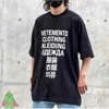 Дропшиппинг Vetements футболки большого размера с цветным буквенным принтом с коротким рукавом Vtm оригинальная 1 посылка футболка для мужчин и женщин B3