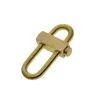 Tecla anéis super fino Fino artesanal fosco pesado de bronze sólido oval bloqueio slide de bloqueio de bloqueio FOB rápido FOB Keychains de FOB EDC