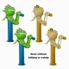 Cat Toys 4 PCS Big Mouth Dinosaur Catnip Ball Robot Lollipop Holder Novelty Relax Toy Cute Creative Gift Cat Toy Catnip 230309