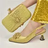 Dress Shoes Fashion And Bag For Party Wedding Ladies Sandals Italian Shoe Set In Women Pumps