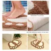 Carpets Foot Print Bath Mats Non-slip Bathroom Carpet Mat Toilet Memory Foam Rug Pad Microfiber Mini 40 60cm