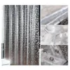 Waterproof Transparent Bathroom Shower Curtain PVC 3D Plastic Bathing Sheer Washroom Bath Shower Curtains Screen With Hooks