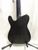 Guitare électrique noire mate personnalisée TL 7 cordes, pick-up EMG actif, matériel noir