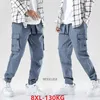 Mäns jeans vår antumn sommar män byxor blyerts plus storlek 6xl 7xl 8xl fickor avslappnad high street korea stil mode skate pantrs 48