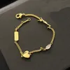 Top moda corrente pulseiras mulheres amor pulseira cão tag link letras designer jóias pingente 18k banhado a ouro falso pingente de aço inoxidável amor presente pulseira cuf