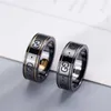 60% OFF 2023 New Luxury High Quality Fashion Jewelry for same antique double black and white ceramic ring couple's straight jewelry