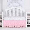 Beddengoed sets twee lagen gegolfd bedrok kinderen baby wieg bed rok baby bed cover couvre verlichte huis beddengoed slaapkamer leerblad 230309