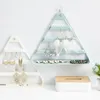 Jewelry Pouches Earrings Ear Studs Necklace Display Storage Rack Box Triangle Hanging Stand Organizer Hold Organizers Shelf