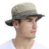 넓은 가슴 모자 voboom 버킷 모자 남성용 씻은면 야외 파나마 모자 여름 낚시 사냥 모자 UV400 선 보호 캡 파나마 모자 r230308