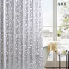 Waterproof Transparent Bathroom Shower Curtain Clear 3D PVC Plastic Bathing Sheer Washroom Bath Shower Curtains Screen With Hooks