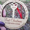 Christmas Decorations Home Ornament Personalized First Key Wedding Gift For Couple Keepsake Decor