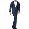 Trajes de hombre Llegada Un botón Padrinos de boda Chal Solapa Novio Esmoquin Hombres Boda / Baile de graduación Blazer (Chaqueta Pantalones Corbata)