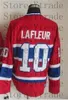 Custom Vintage Classic Ice Hockey Jersey 10 Guy Lafleur 4 Jean Beliveau 9 Maurice Richard 29 Ken Dryden 33 Patrick Roy 5 Geoffrion CCM Retro