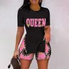 Sommer-Frauen-Trainingsanzüge mit geteiltem Oberteil, personalisierbar, sexy T-Shirt-Leggings-Anzug, zweiteilige passende Sets, 33 Stile