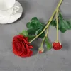 Dekorativa blommor 53 cm Artificial Rose Dew Lotus fuktgivande blomma hem vardagsrum bordsdekoration torrt