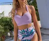 Femme maillots de bain Bikini une pièce costumes maillot de bain dos nu Sexy maillot de bain femmes vêtements taille S-xl Tankini