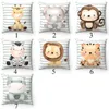 Ensembles de literie LVYZIHO Animaux Ensemble de literie pour lit de bébé garçon Jungle Nursery Decor Ensemble de literie personnalisé Baby Shower Gift Crib Blanket 230309