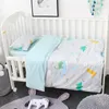Sängkläder set ins baby sängkläder Threepiece Quilt Cover Sheet Pillow Case Cotton Printing Bedding Set 230309