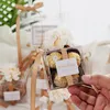 Opakowanie prezentów 1050pcs Wedding Przezroczysty prezent ślubny pudełko na prezent na gości